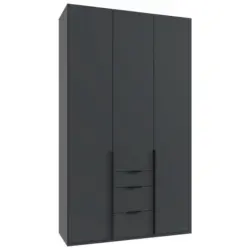 Dreht&uuml;renschrank in Graphitfarben