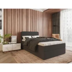 Boxbett 120/200 cm in Anthrazit