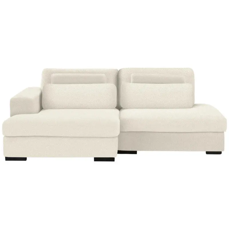 Ecksofa in Chenille Beige