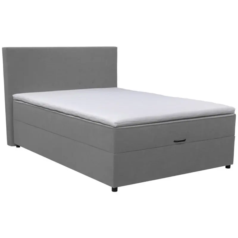 Boxbett 180/200 cm in Grau