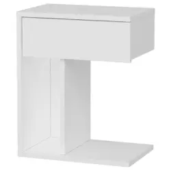 Nachtk&auml;stchen 44,4/55/29,4 cm in Wei&szlig;