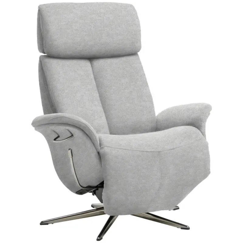 Relaxsessel in Textil Hellgrau