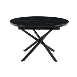 Esstisch in Keramik, Holzwerkstoff 120-160/120/76 cm