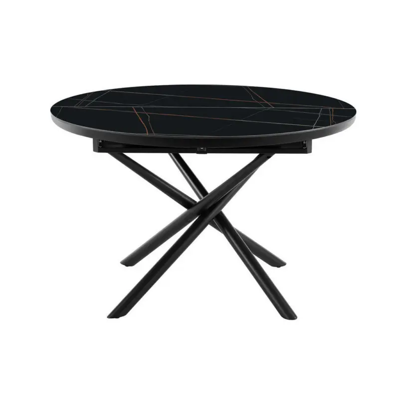 Esstisch in Keramik, Holzwerkstoff 120-160/120/76 cm