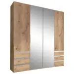 XXXLutz Lauterach - Ihr M&ouml;belhaus bei Bregenz Dreht&uuml;renschrank in Silberfarben, Eichefarben