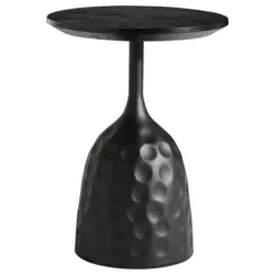 Beistelltisch in Metall, Holzwerkstoff 40/40/54 cm