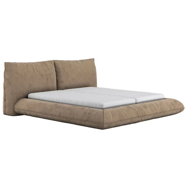 Polsterbett Rotbraun 180/200 cm