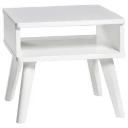 Nachtk&auml;stchen 48/38/42 cm in Wei&szlig;