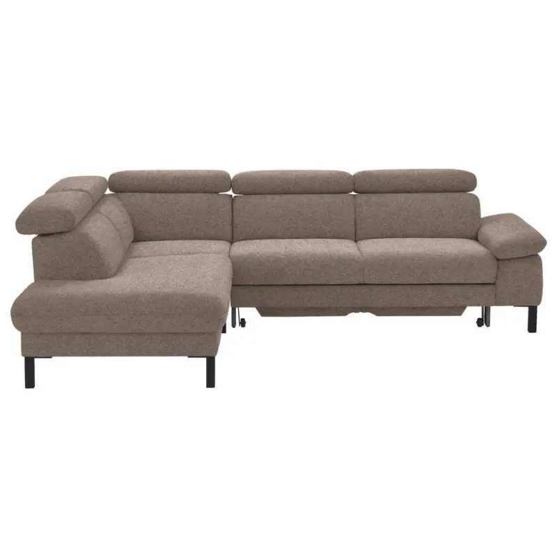 Ecksofa 830 in Flachgewebe Taupe