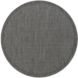 Outdoorteppich 160 cm Giza Schwarz