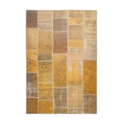 Flachwebeteppich 150/230 cm Faye 525 Gold Goldfarben