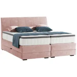 Boxspringbett 160/200 cm in Hellrosa