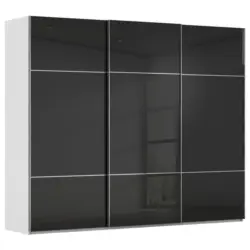 Schwebet&uuml;renschrank in Grau, Schwarz