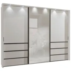 Schwebet&uuml;renschrank in Champagner