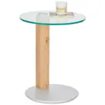 XXXLutz Lauterach - Ihr M&ouml;belhaus bei Bregenz Beistelltisch in Holz, Metall, Glas 50/50/65 cm