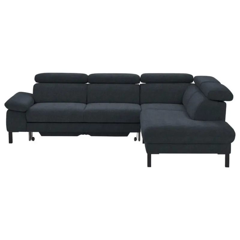 Ecksofa 830 in Flachgewebe Anthrazit