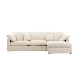 Ecksofa in Beige