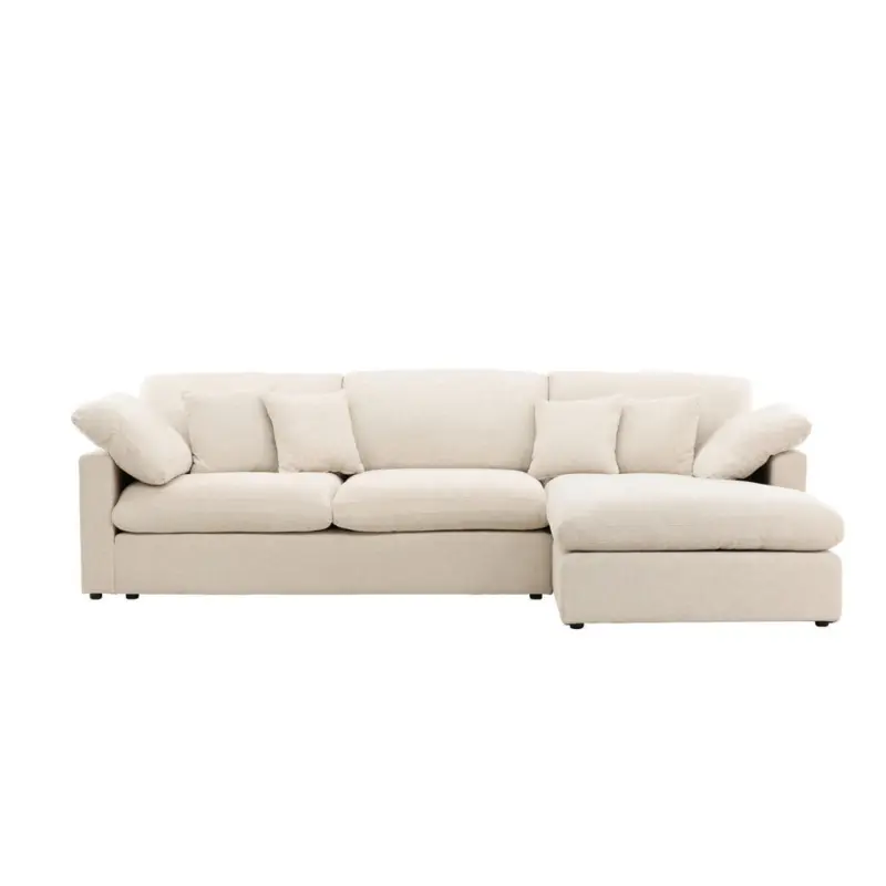 Ecksofa in Beige