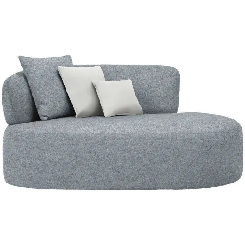 R&eacute;camiere in Chenille Beige, Graubraun