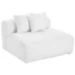 XXXLutz Lauterach - Ihr M&ouml;belhaus bei Bregenz Sofaelement Bloom in Flachgewebe, Teddystoff Wei&szlig;