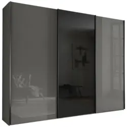 Schwebet&uuml;renschrank in Dunkelgrau, Lavagrau