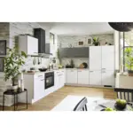 XXXLutz Lauterach - Ihr M&ouml;belhaus bei Bregenz Eckk&uuml;che 275/315 cm in Graphitfarben, Eichefarben, Hellgrau