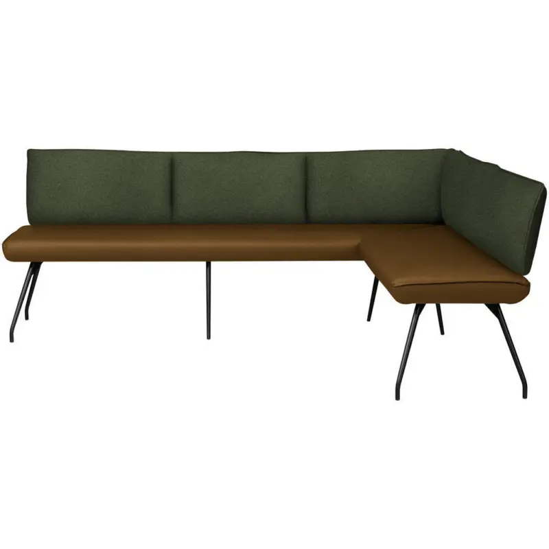 Eckbank 225/165 cm in Olivgr&uuml;n