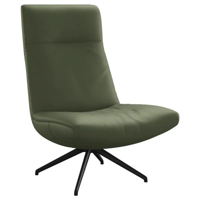 Sessel in Echtleder Gr&uuml;n