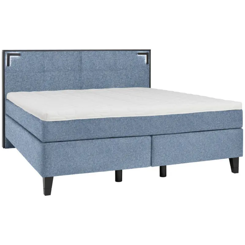 Boxspringbett 180/200 cm in Blau