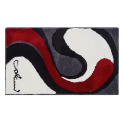 Badteppich Grau, Wei&szlig; 70/120 cm