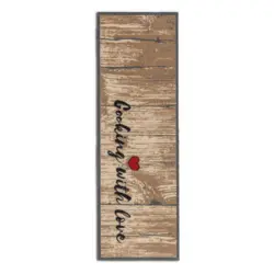 K&uuml;chenl&auml;ufer 50/150 cm Miabella Braun, Wei&szlig;, Beige