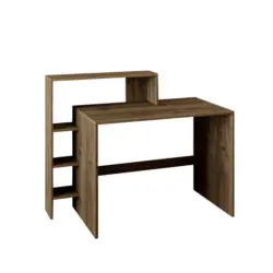 Schreibtischkombination in Walnussfarben