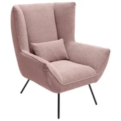 Sessel in Cord Rosa