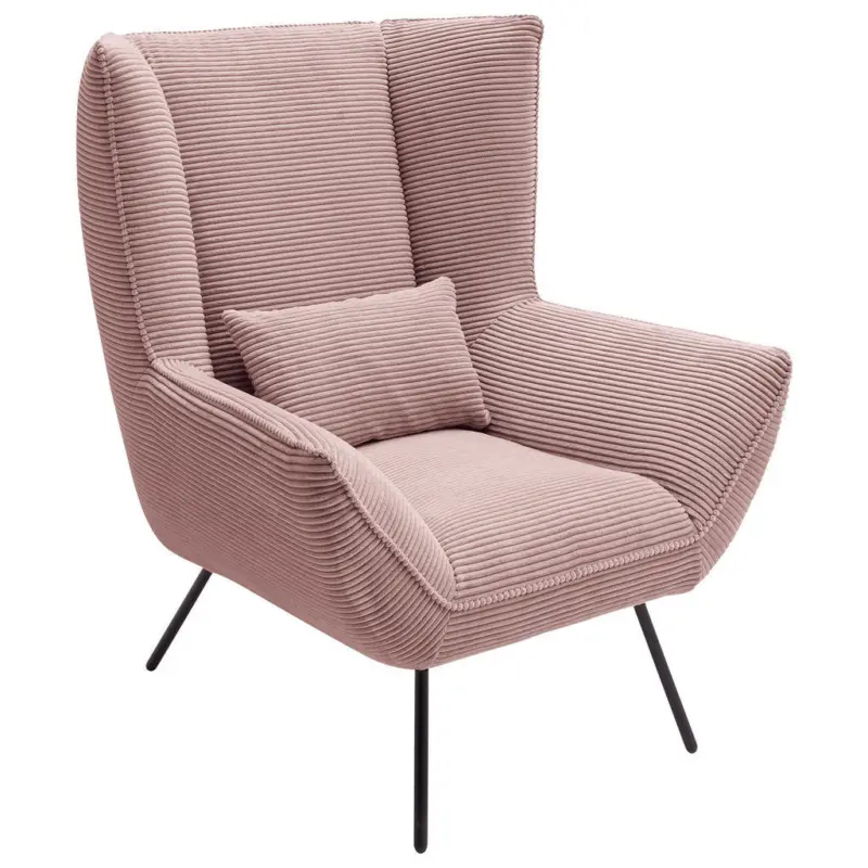 Sessel in Cord Rosa
