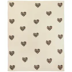 Schmusedecke Leo Heart Allover 80/100 cm