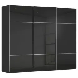 Schwebet&uuml;renschrank in Schwarz
