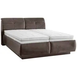 Polsterbett Lattenroste, Matratzen Dunkelbraun 180/200 cm