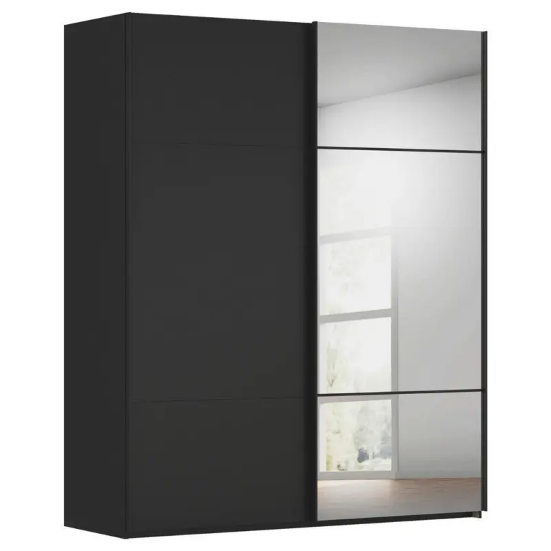 Schwebet&uuml;renschrank in Schwarz