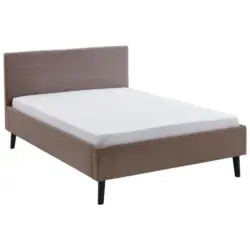 Polsterbett Taupe 140/200 cm