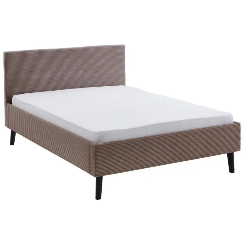 Polsterbett Taupe 140/200 cm