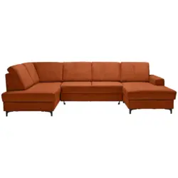 Wohnlandschaft in Cord Terracotta