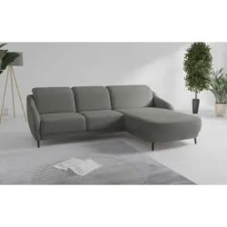 Ecksofa Blues V in Mikrofaser Schlammfarben 271/191 cm
