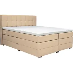 Boxspringbett 180/200 cm in Beige