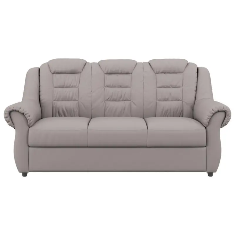 3-Sitzer-Sofa in Lederlook Hellbraun