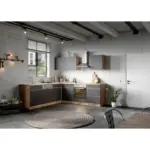 XXXLutz Lauterach - Ihr M&ouml;belhaus bei Bregenz K&uuml;chenleerblock 240/240 cm in Grau, Eiche Wotan