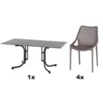 XXXLutz Gartengarnitur 5-teilig