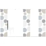 XXXLutz Lauterach - Ihr M&ouml;belhaus bei Bregenz Fl&auml;chenvorhang 6ER SET in Anthrazit halbtransparent