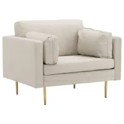 Sessel in Goldfarben, Beige