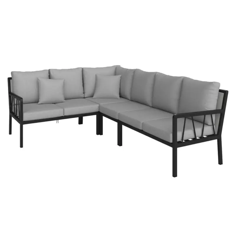 Loungegarnitur 197/254 cm Aluminium