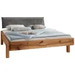 XXXLutz Lauterach - Ihr M&ouml;belhaus bei Bregenz Balkenbett 200/200 cm in Anthrazit, Wildeiche